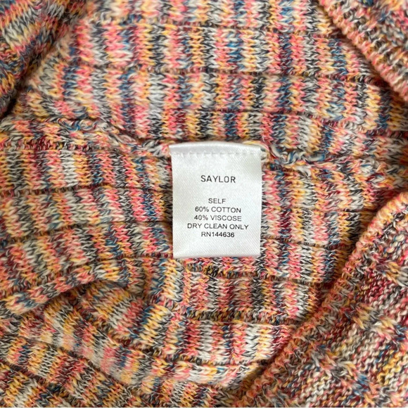 Saylor NWT “Midge”  Faux Wrap Knit Long Sleeve Sweater Mini Dress Size M… - Picture 13 of 13